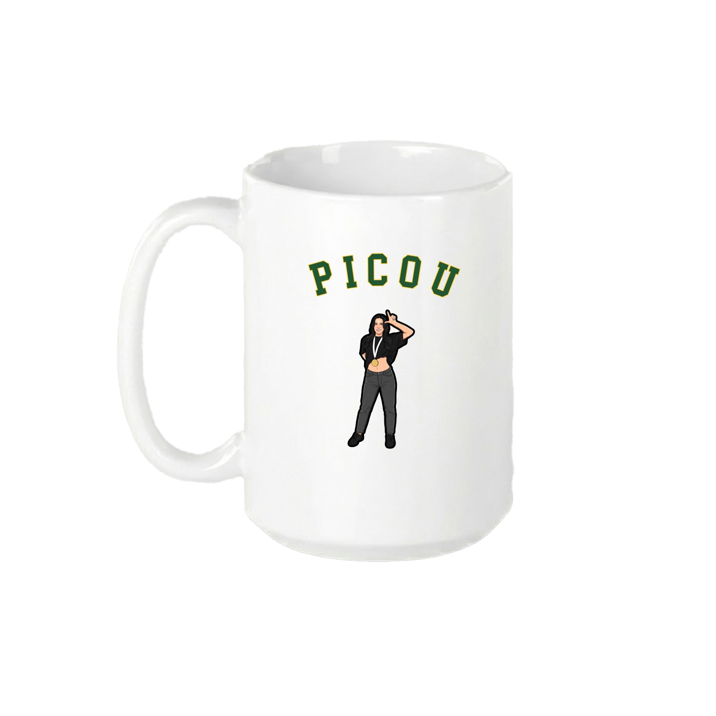 15oz Coffee Mug — Shirsey Arch in White