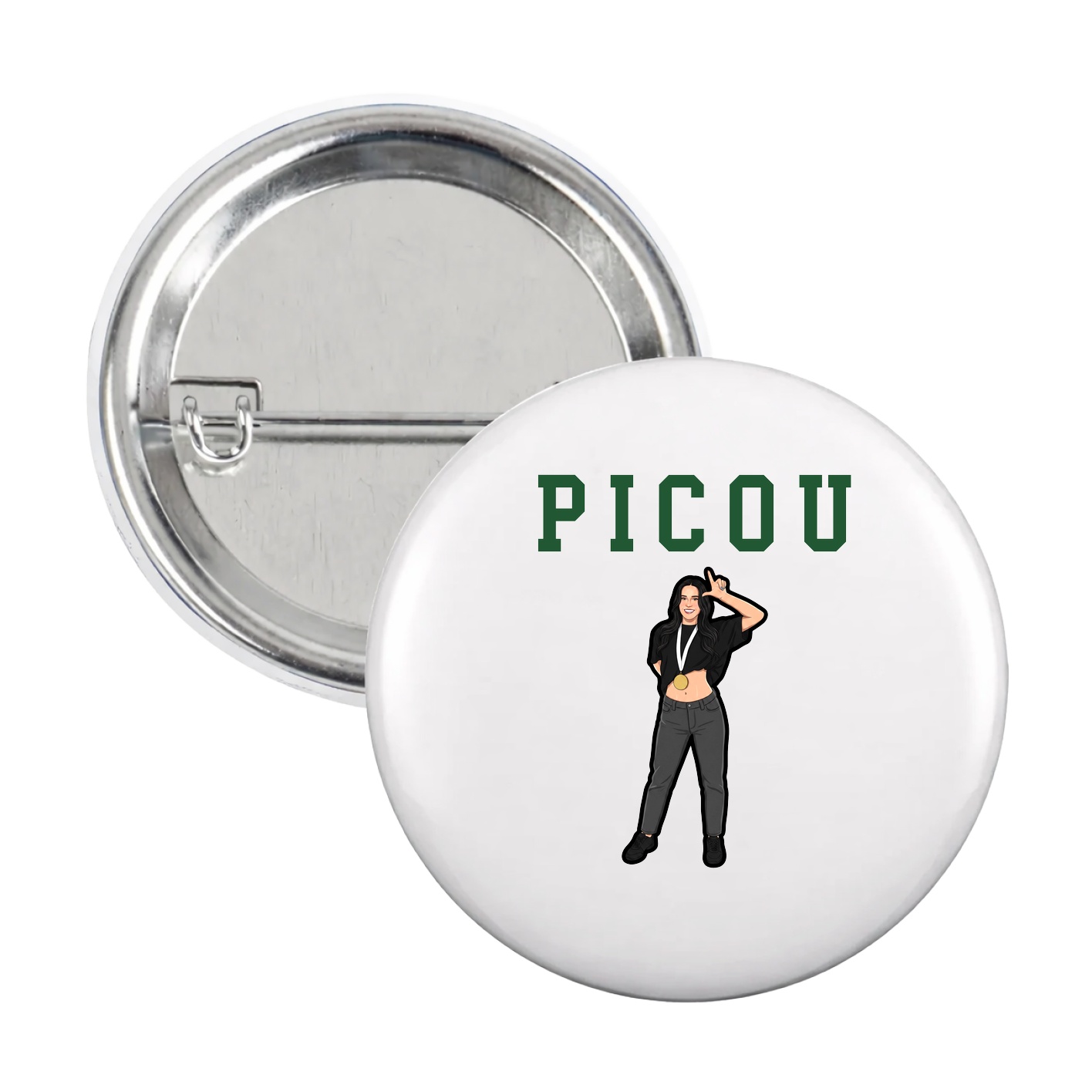 Game Day Button — Shirsey in White
