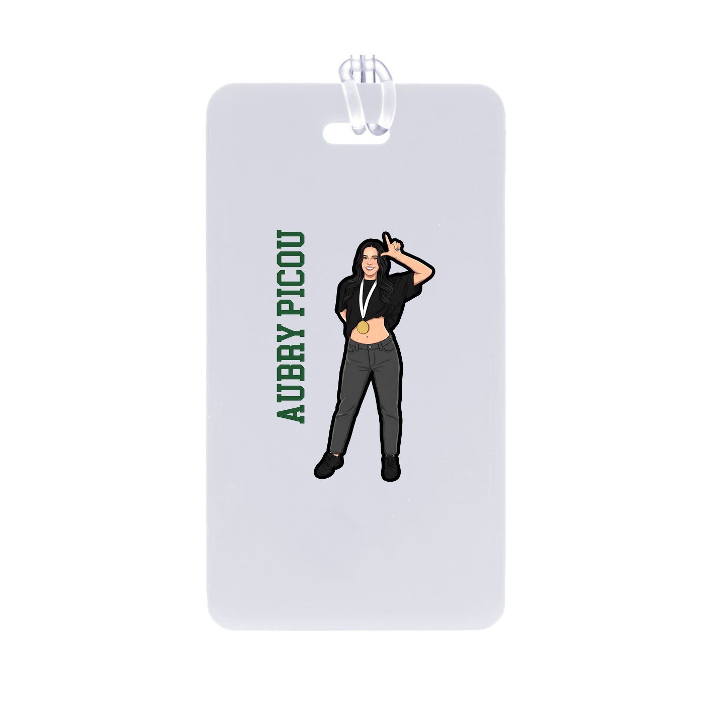 Bag Tag — Name Vertical in Classic