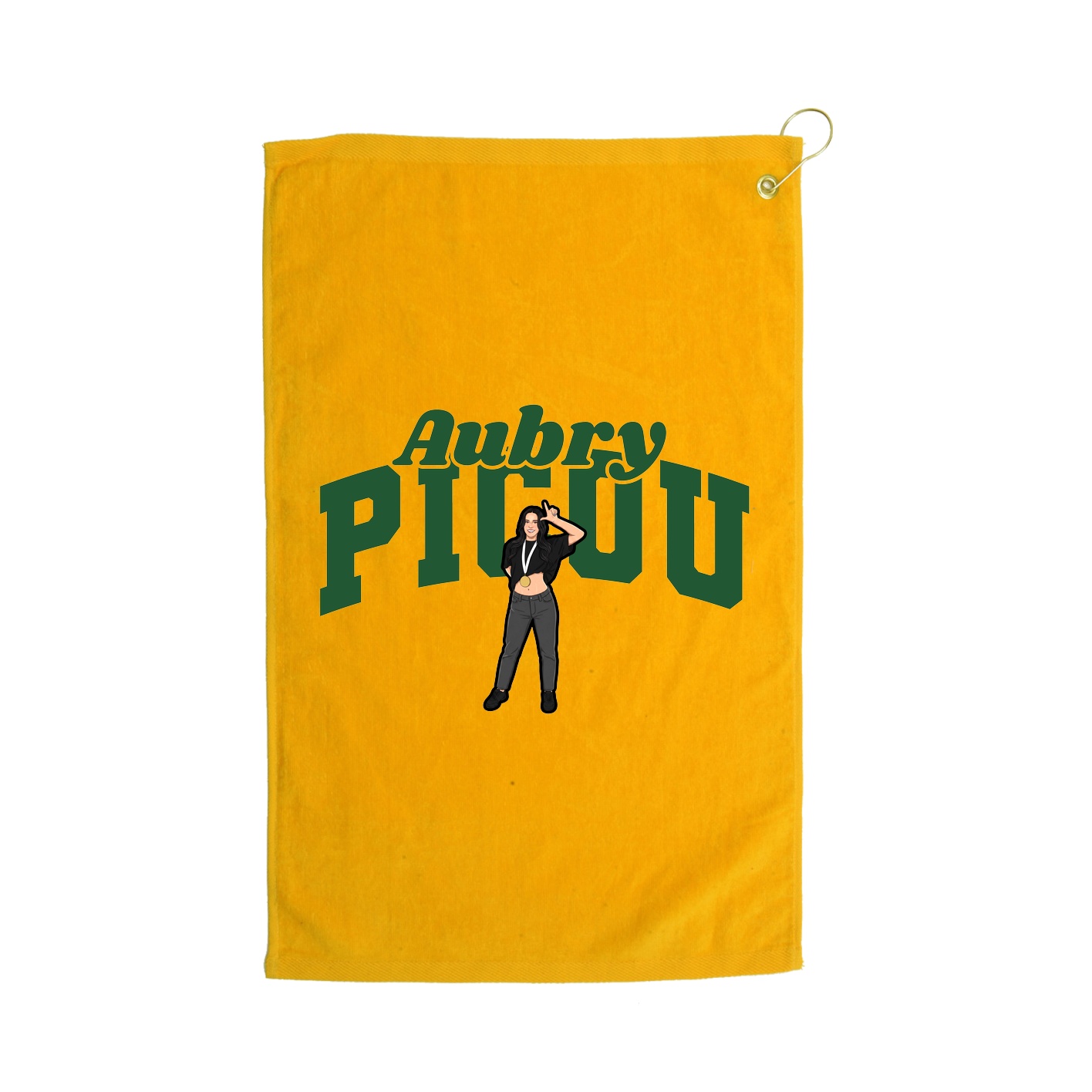 Golf Towel — Signature Arch in Gold