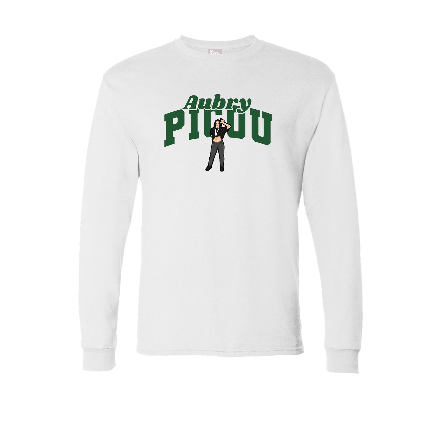 Long Sleeve Tee — Signature Arch in White