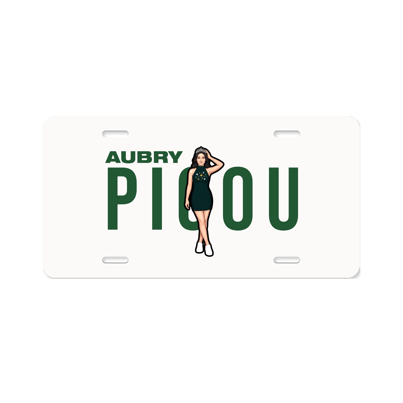 License Plate — Player Name in Classic