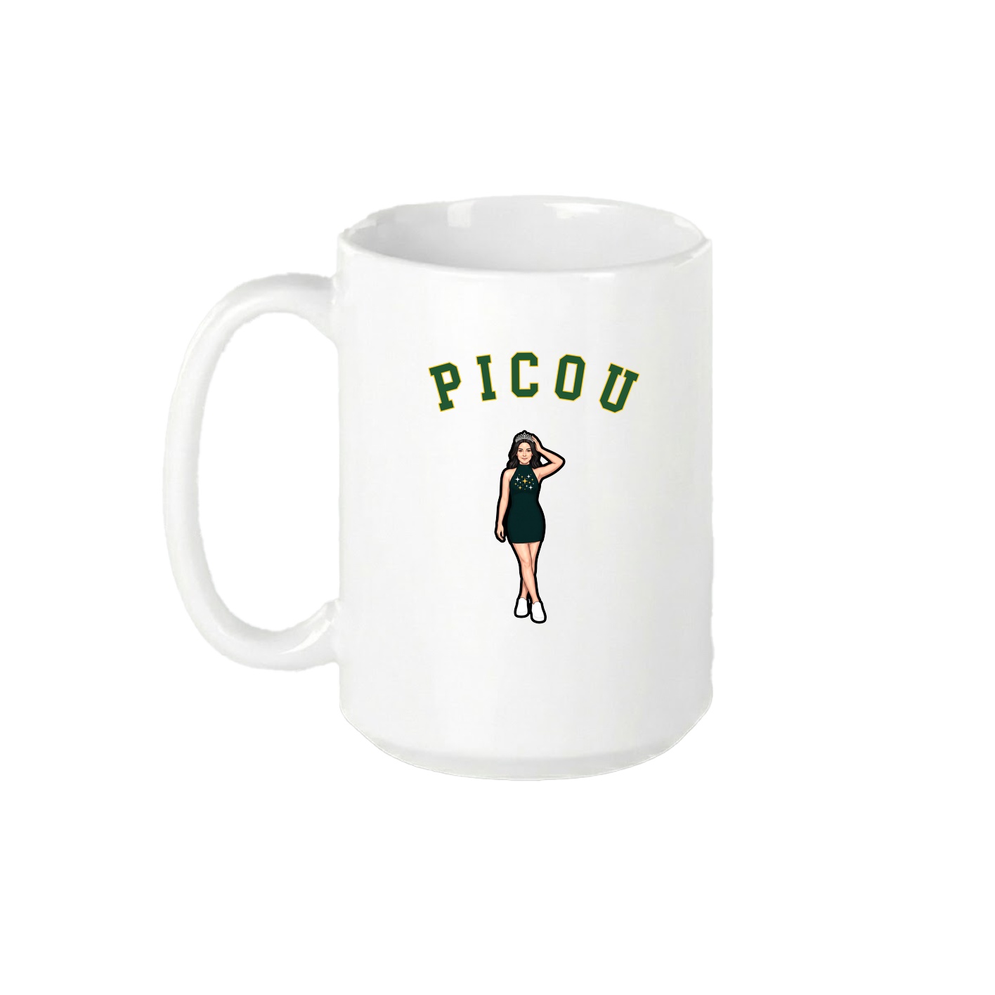15oz Coffee Mug — Shirsey Arch in White