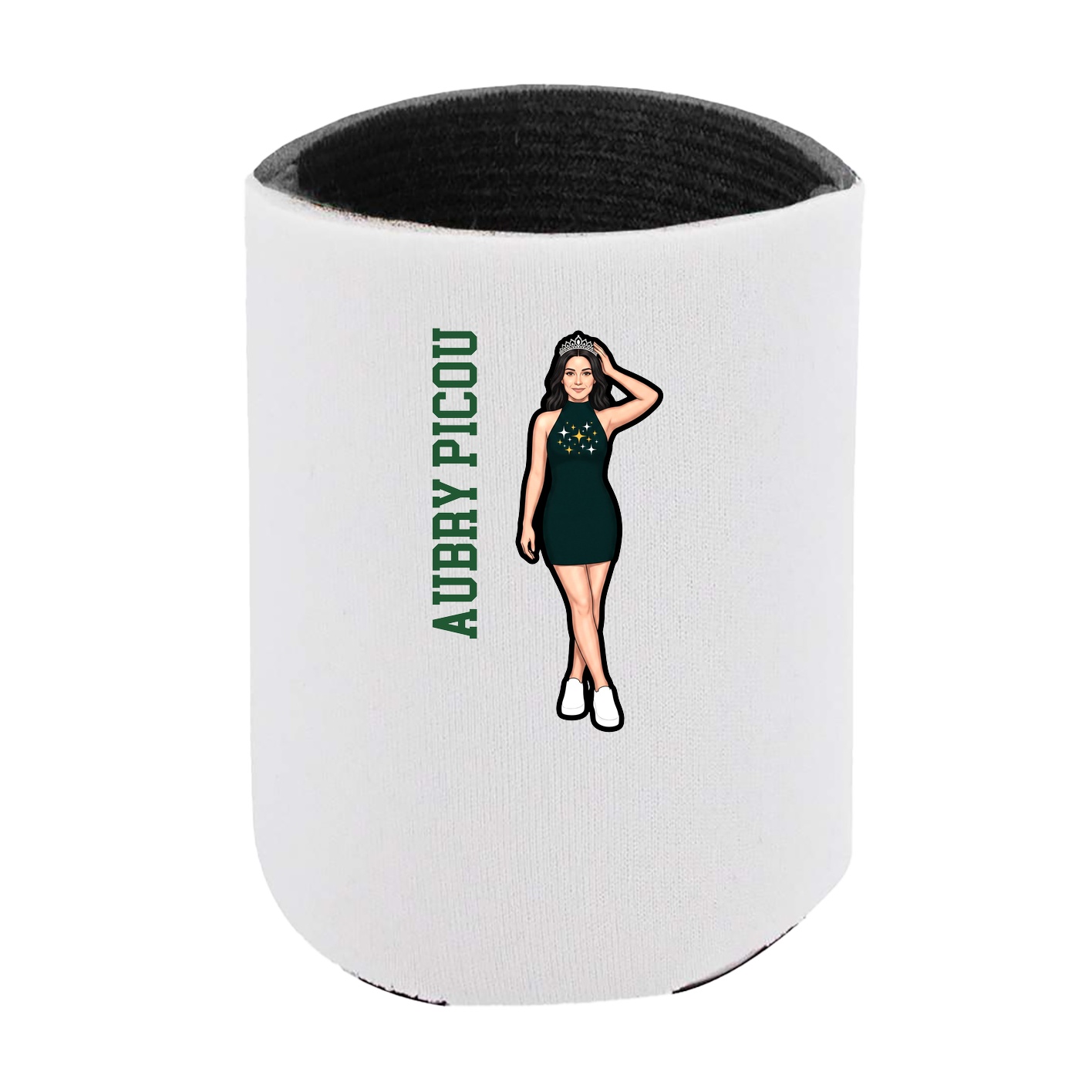 Can Holder — Name Vertical in White