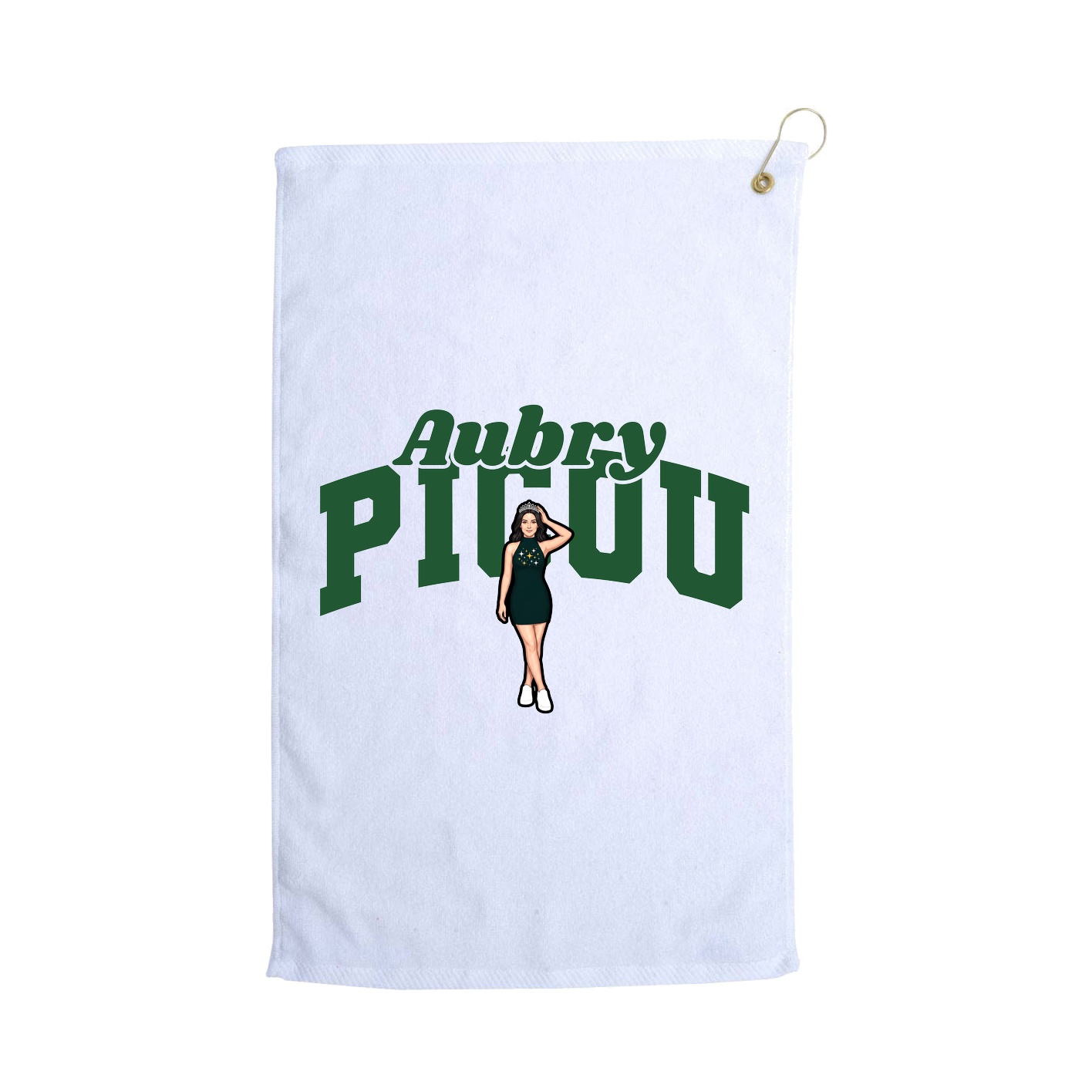 Golf Towel — Signature Arch in White