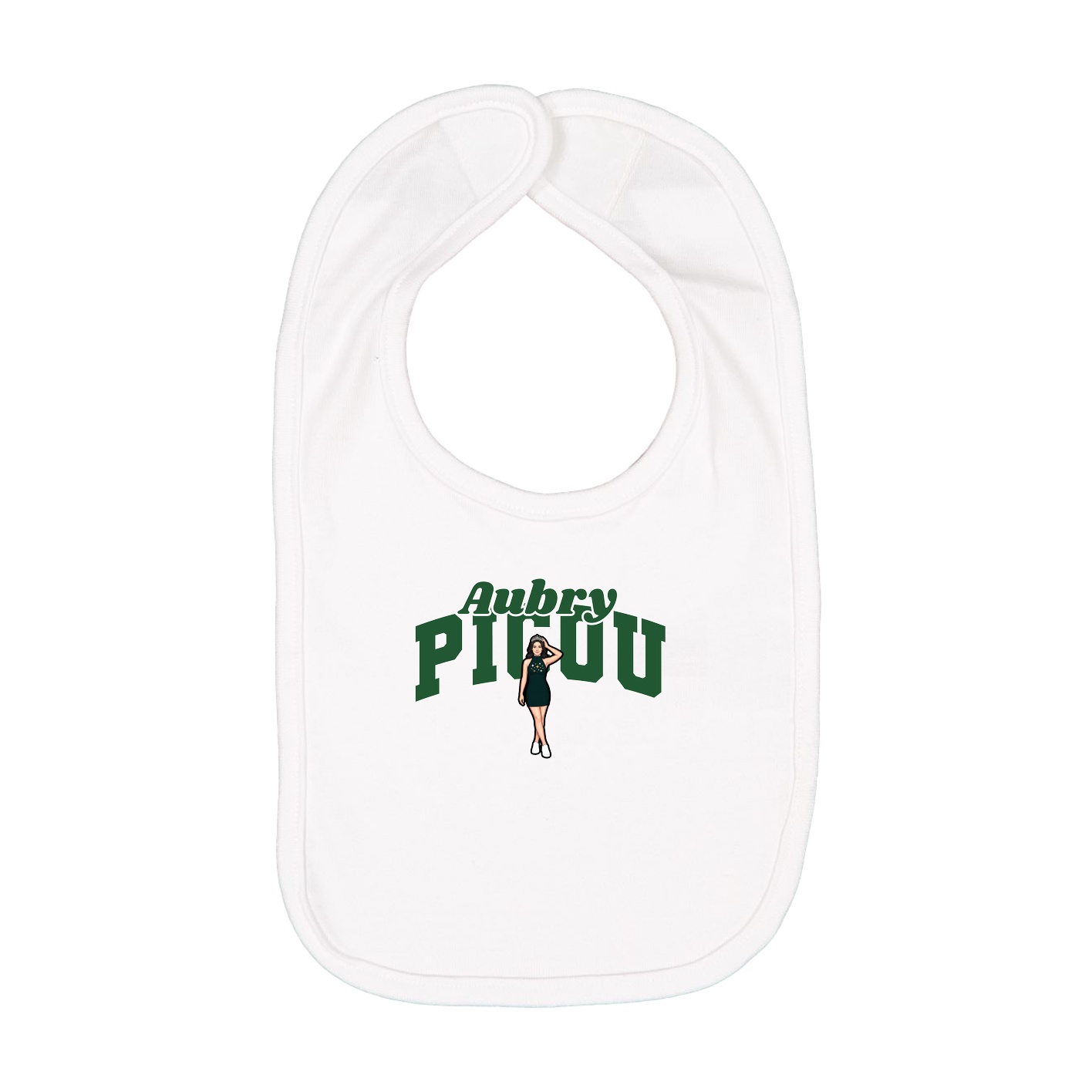 Infant Bib — Signature Arch in White