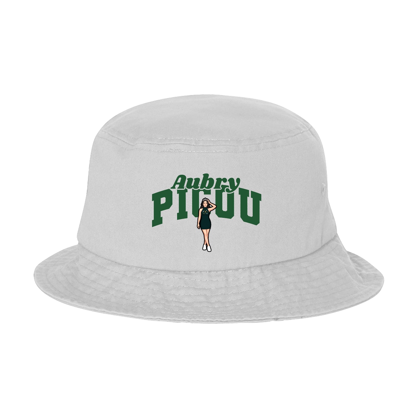 Bucket Cap — Signature Arch in White