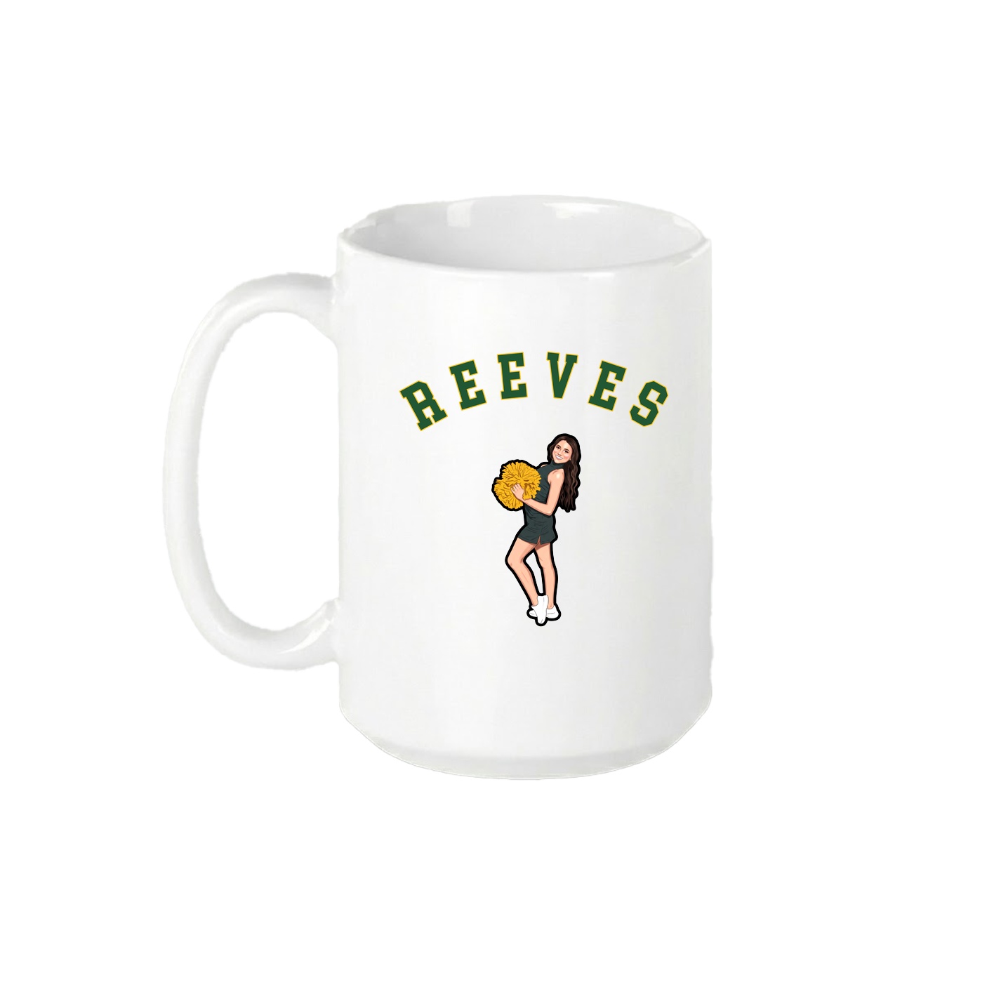 15oz Coffee Mug — Shirsey Arch in White