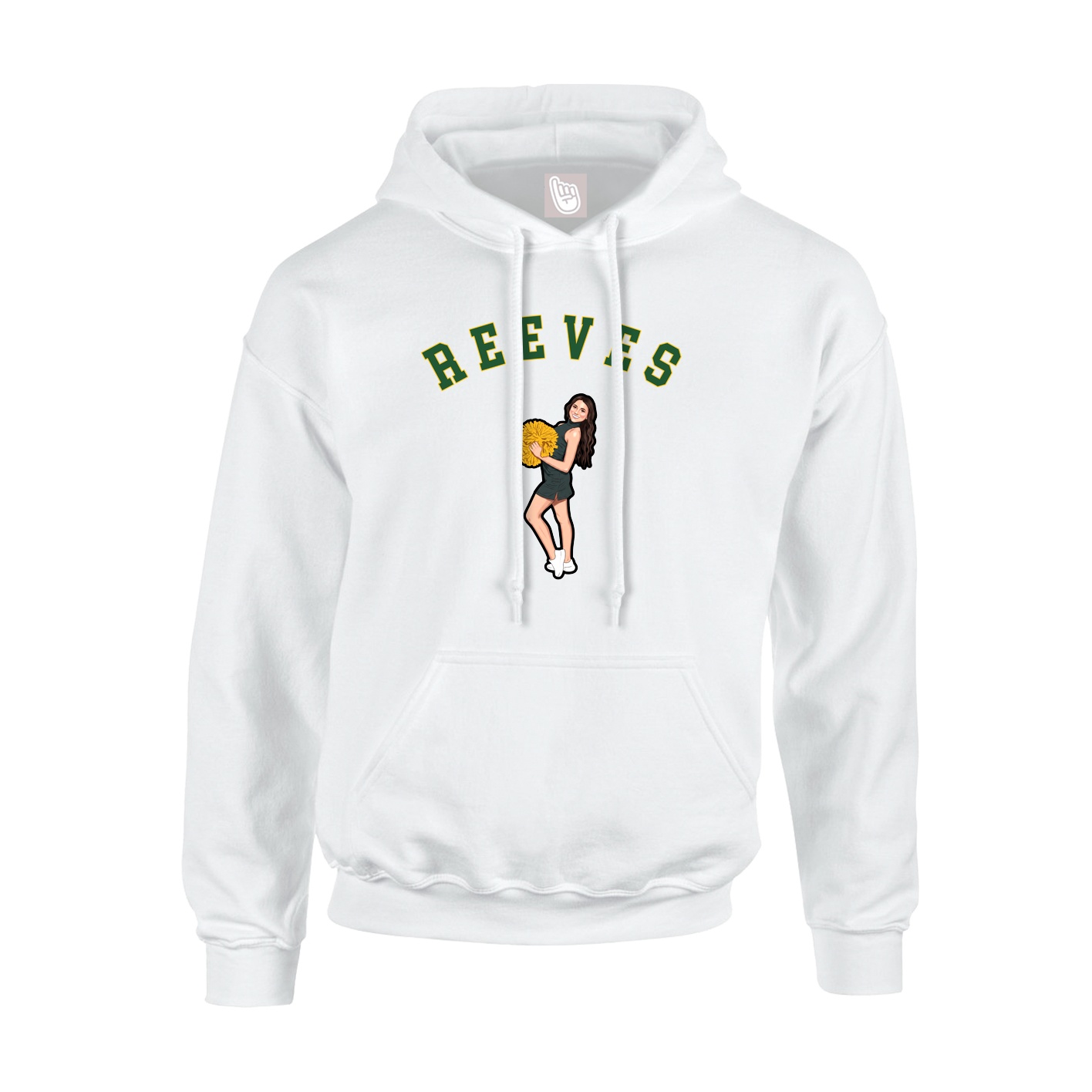 Hoodie — Shirsey Arch in White