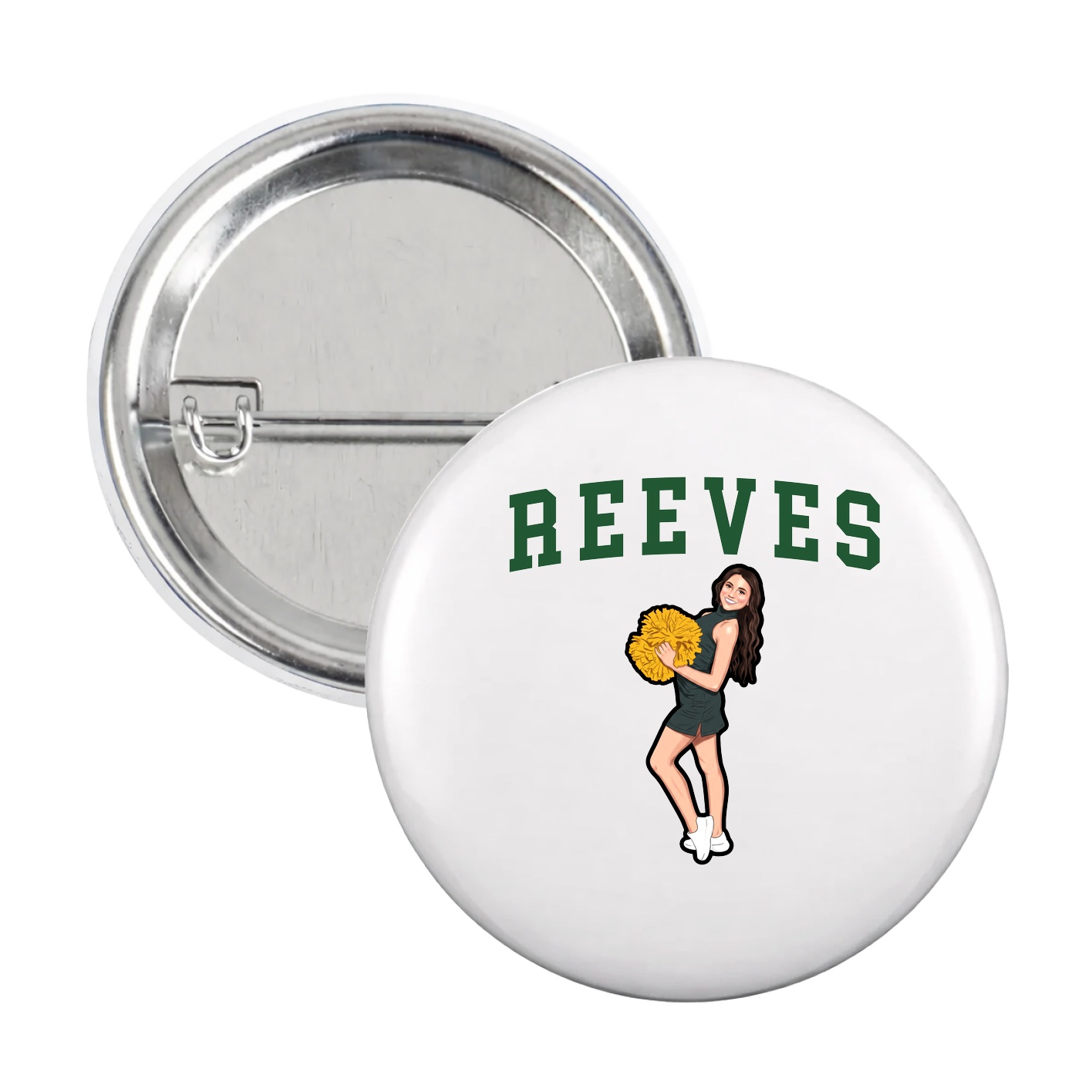 Game Day Button — Shirsey in White