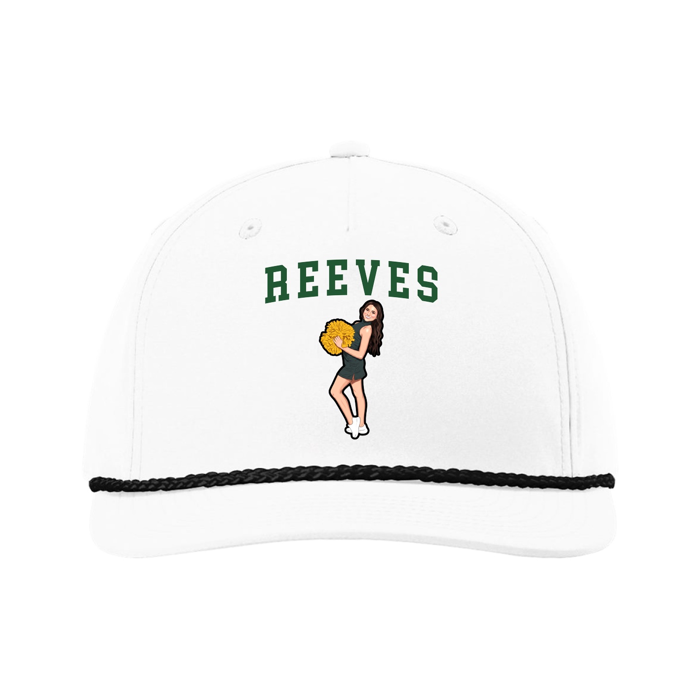 Five-Panel Classic Rope Cap — Shirsey in White