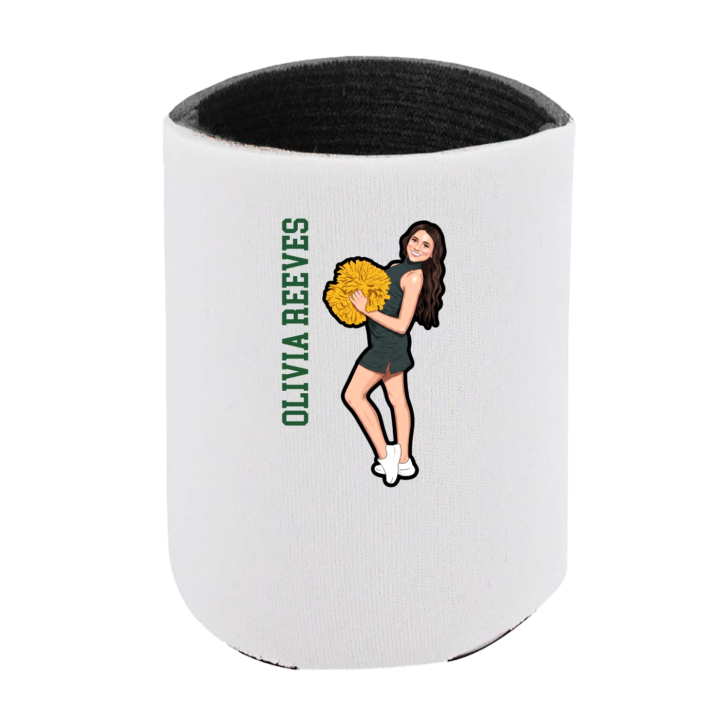 Can Holder — Name Vertical in White