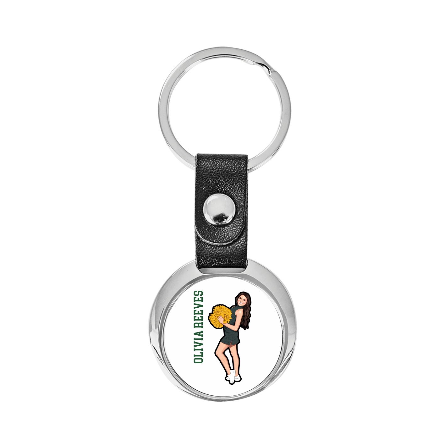Key Chain — Name Vertical in Classic