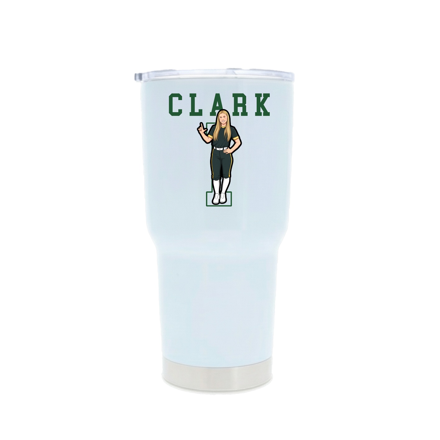 30oz Stainless Steel Tumbler — Shirsey in White