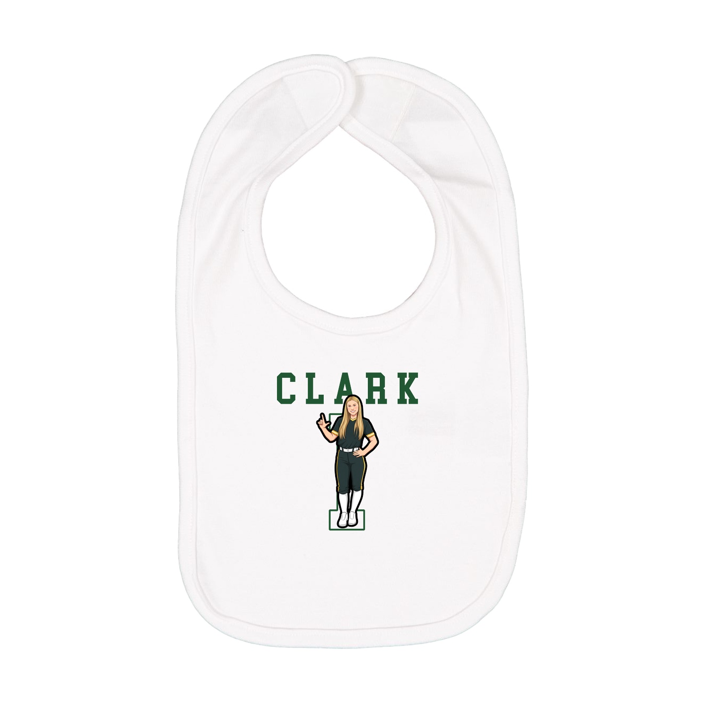 Infant Bib — Shirsey in White
