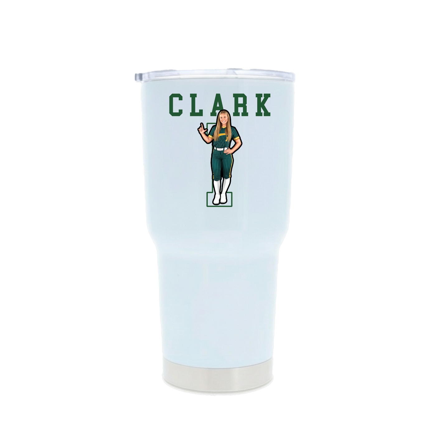 30oz Stainless Steel Tumbler — Shirsey in White