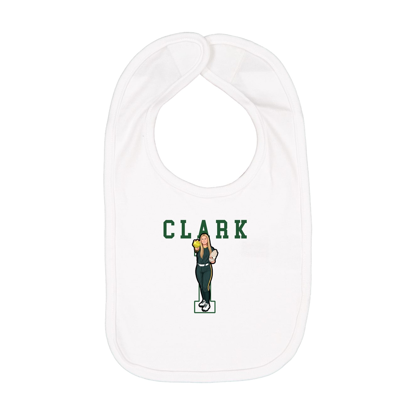 Infant Bib — Shirsey in White