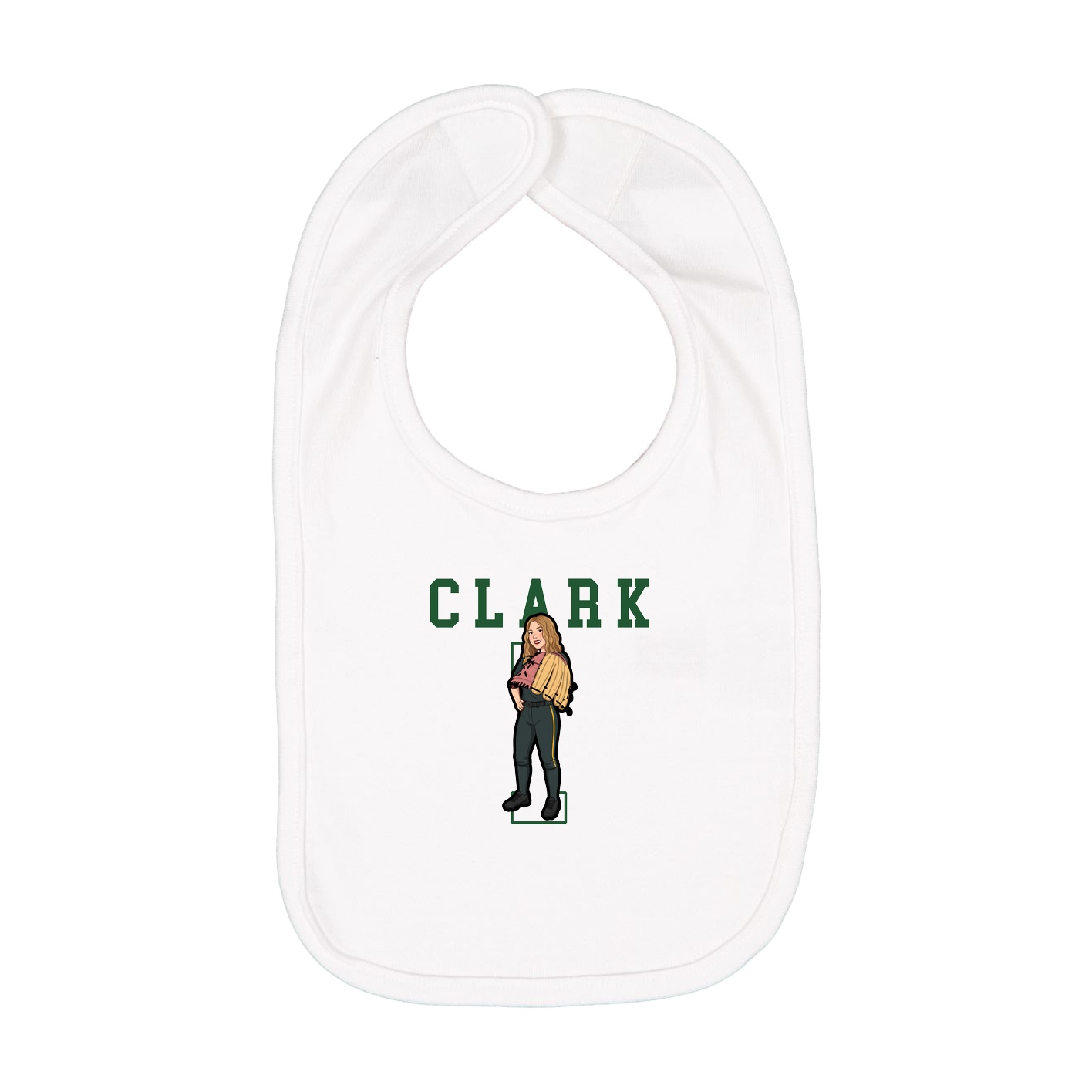 Infant Bib — Shirsey in White