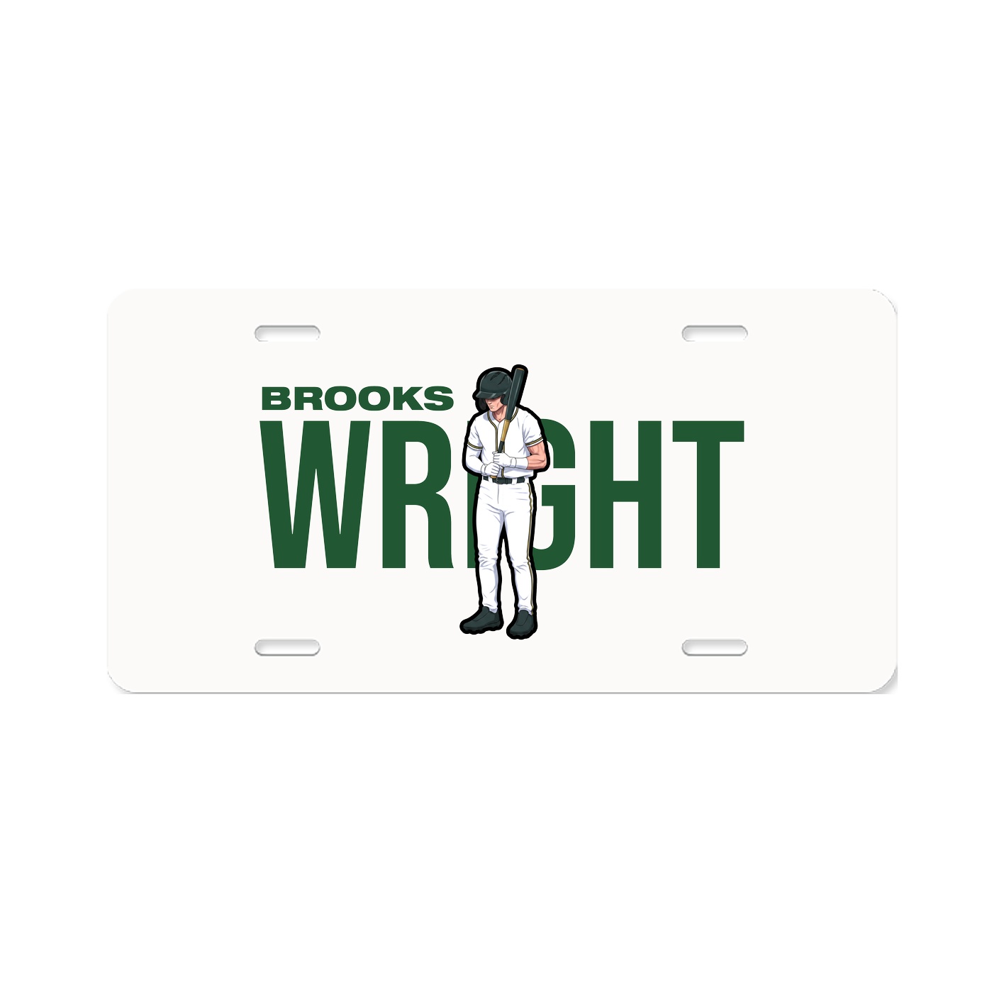 License Plate — Player Name in Classic