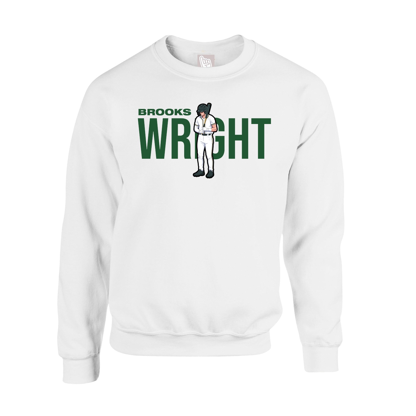 Fleece Crew — Player Name in White