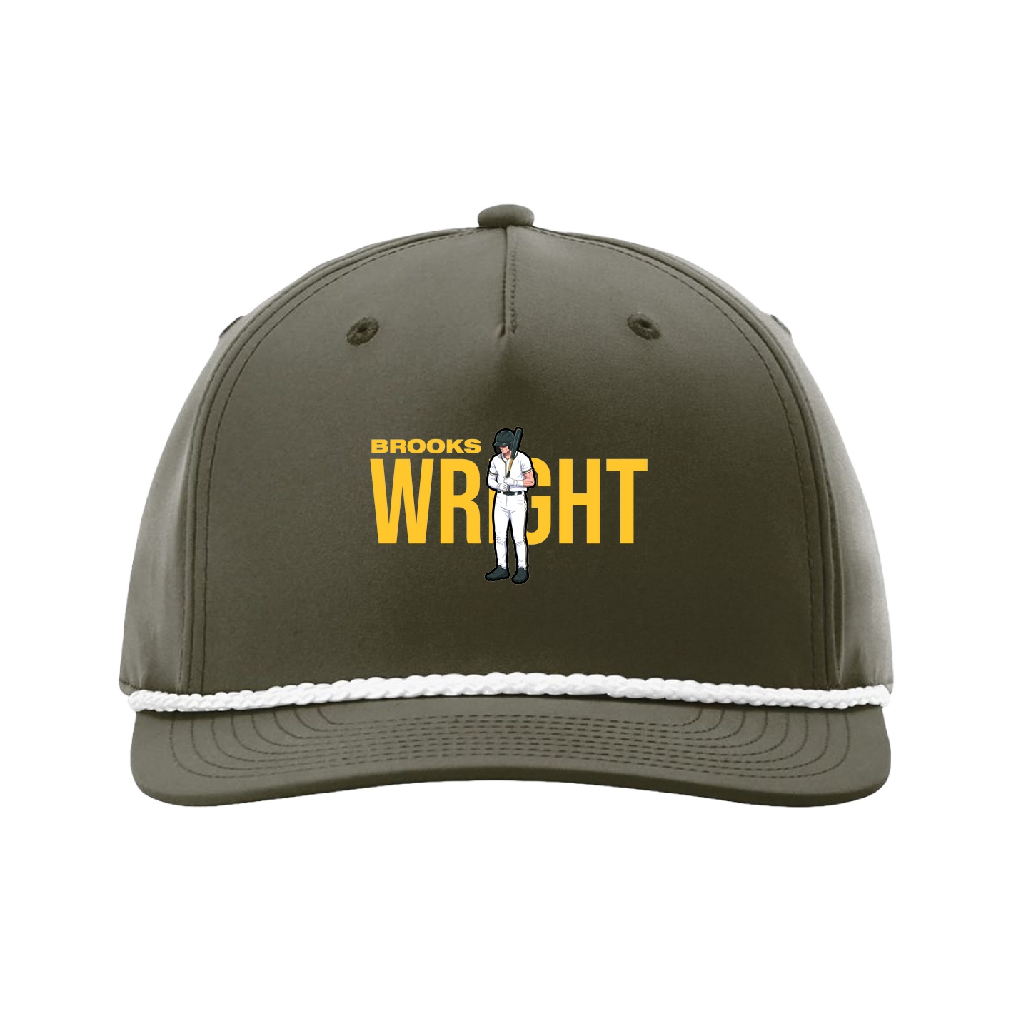 Five-Panel Classic Rope Cap — Player Name in Green