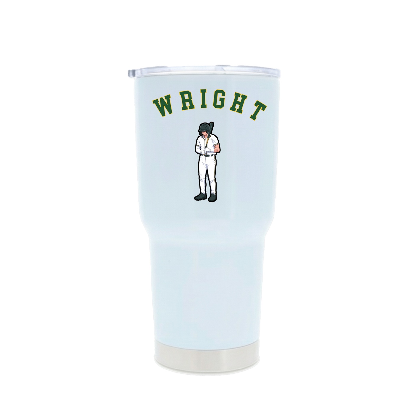 30oz Stainless Steel Tumbler — Shirsey Arch in White