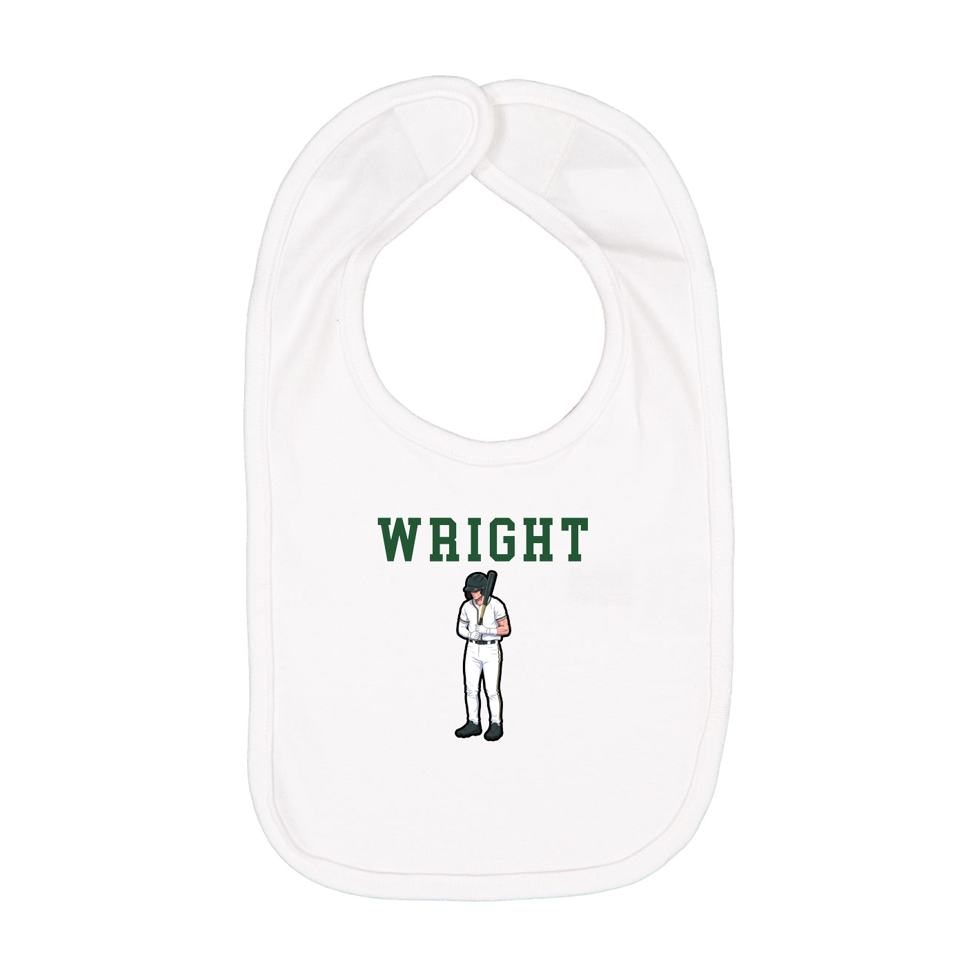 Infant Bib — Shirsey in White
