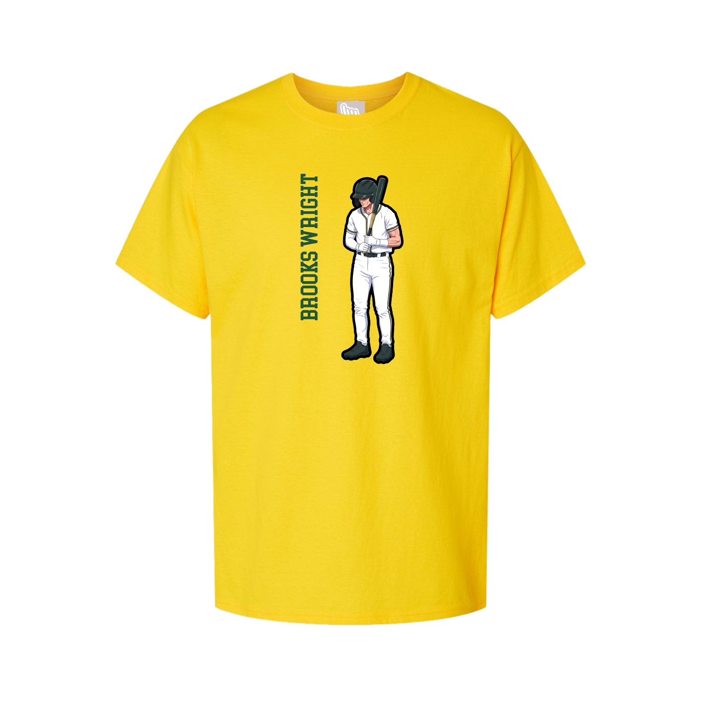 Tee — Name Vertical in Gold