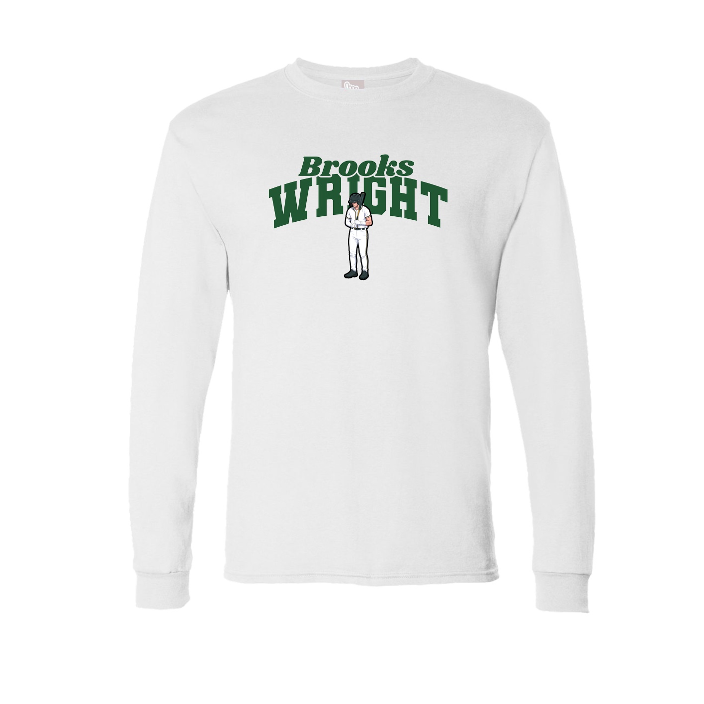 Long Sleeve Tee — Signature Arch in White