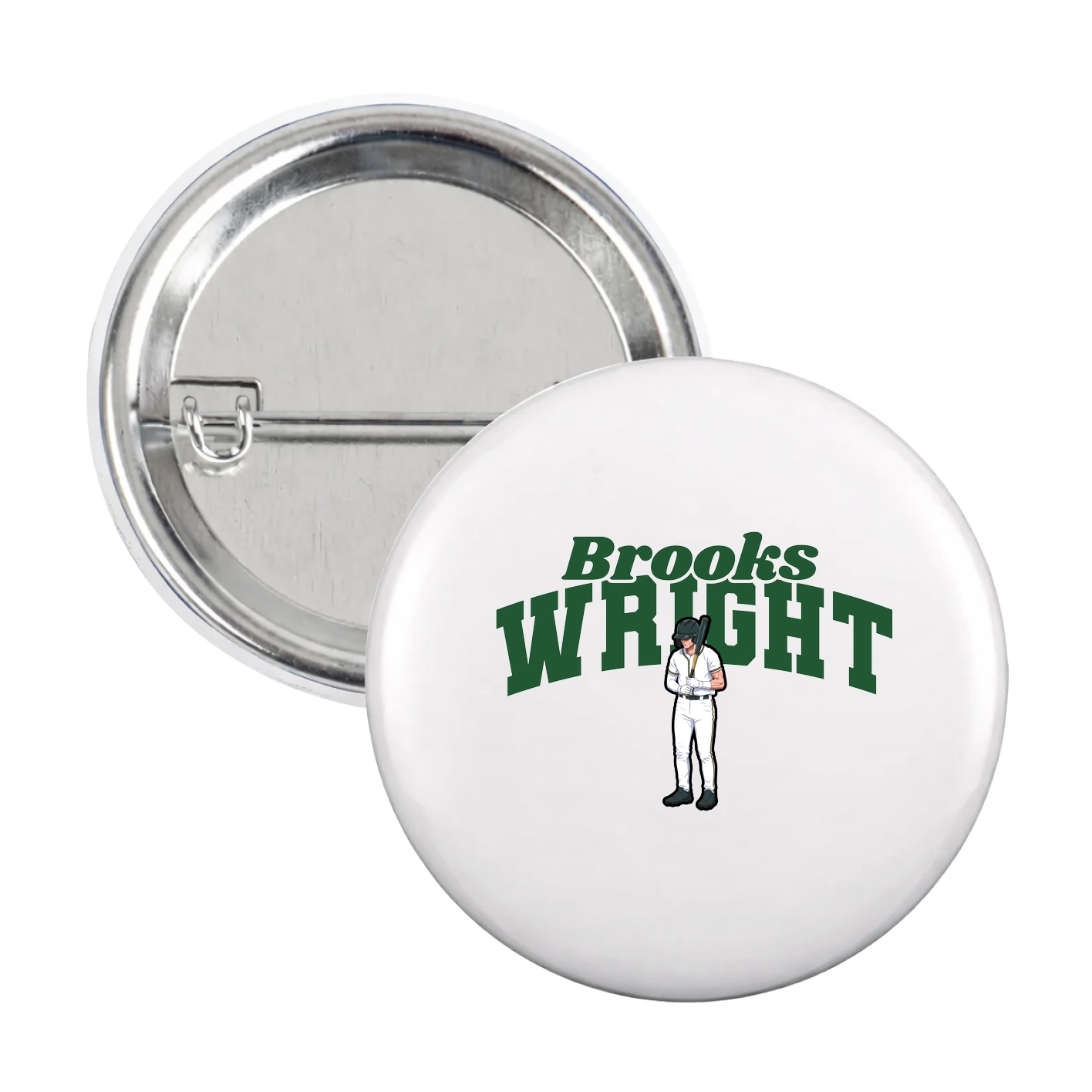 Game Day Button — Signature Arch in White
