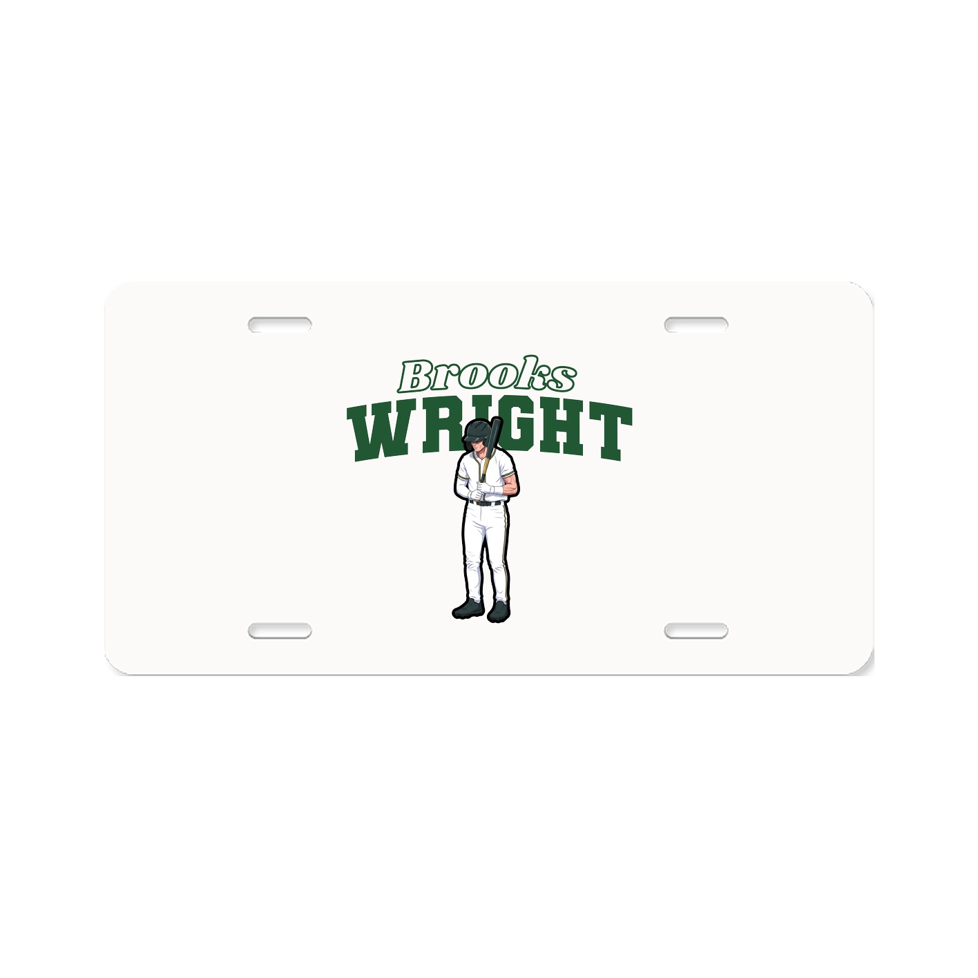 License Plate — Name Arch in Classic