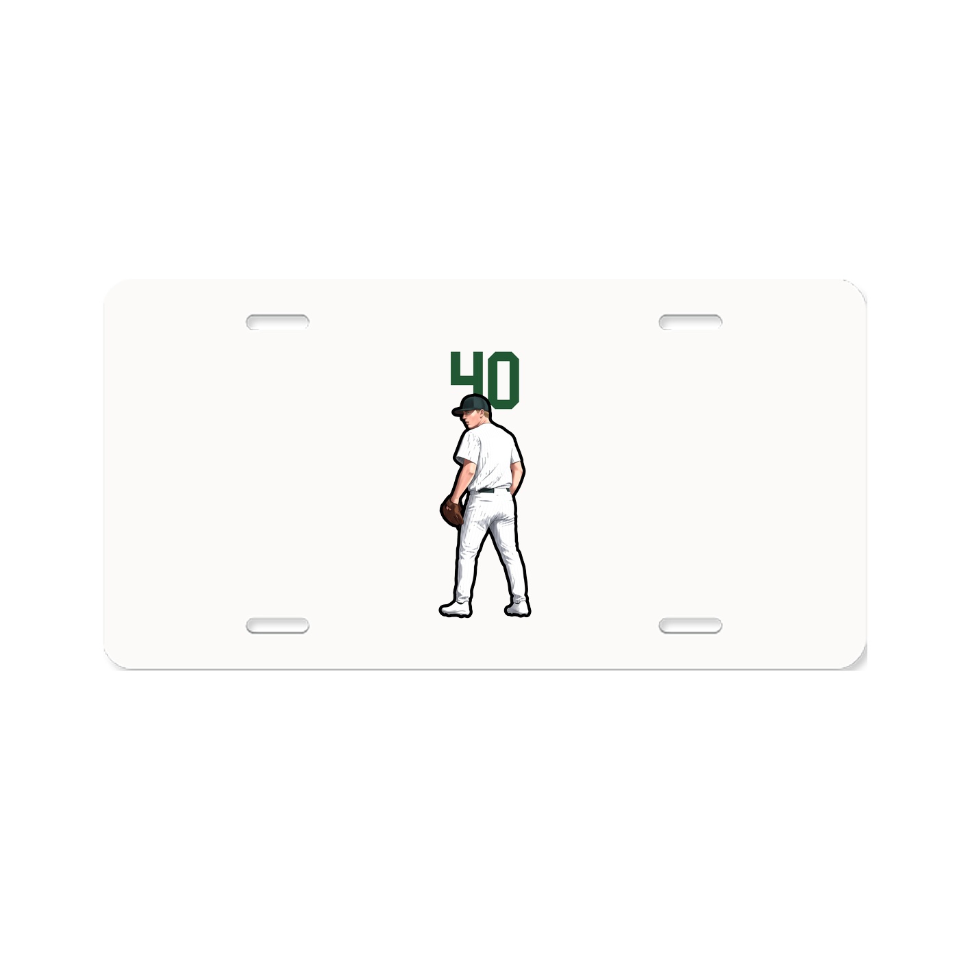 License Plate — Number Top in Classic