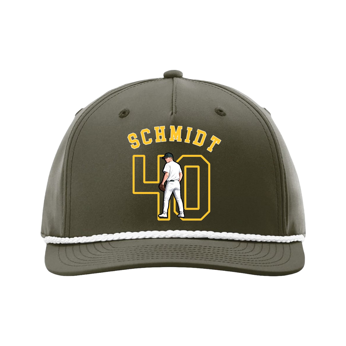 Five-Panel Classic Rope Cap — Shirsey Arch in Green
