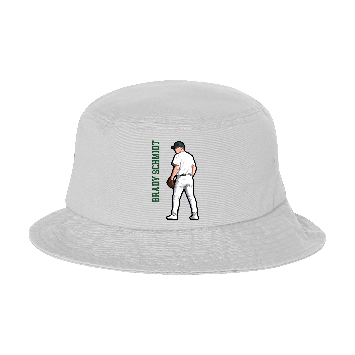 Bucket Cap — Name Vertical in White
