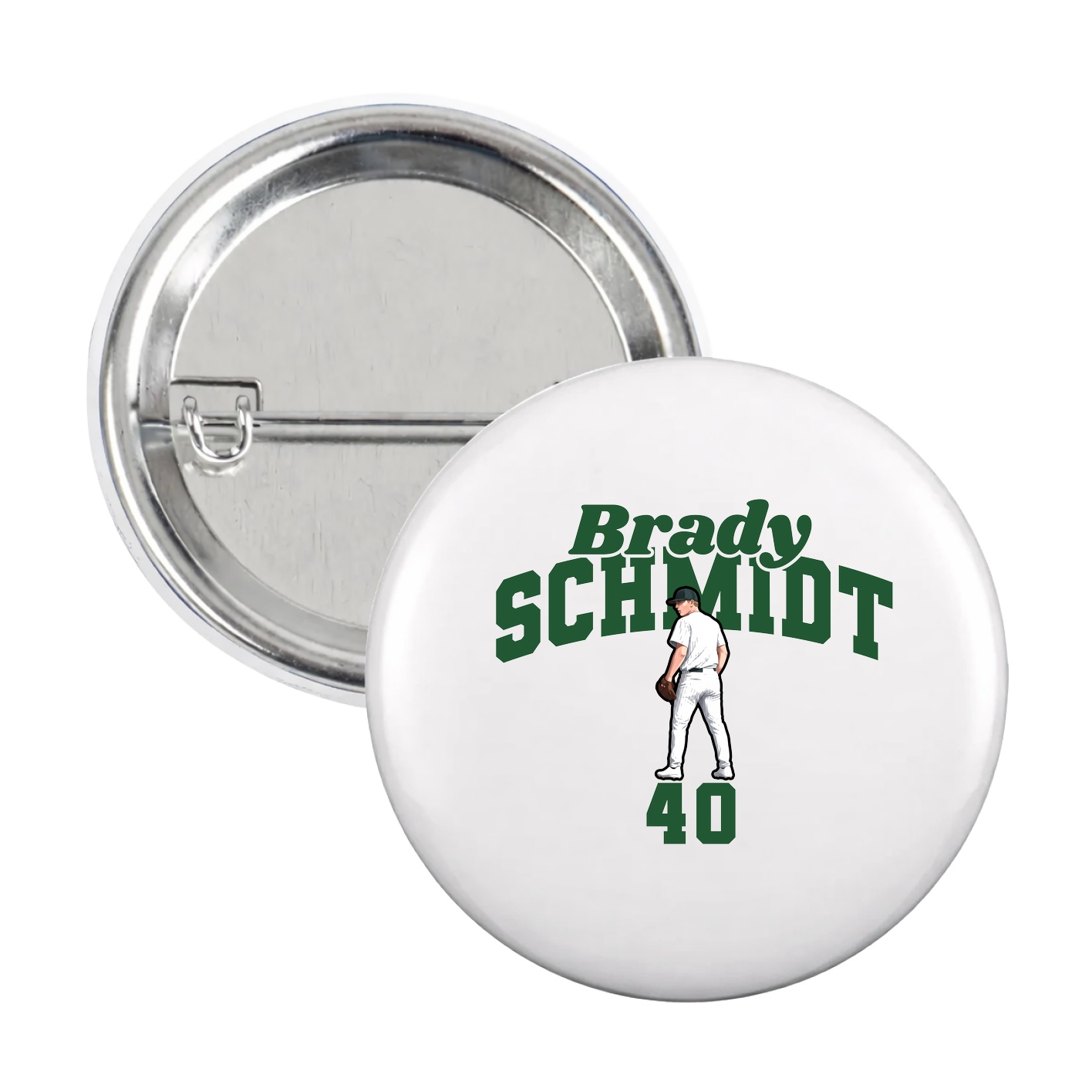 Game Day Button — Signature Arch in White