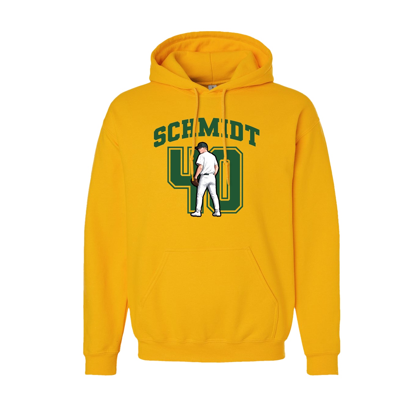 Hoodie — Number in Gold