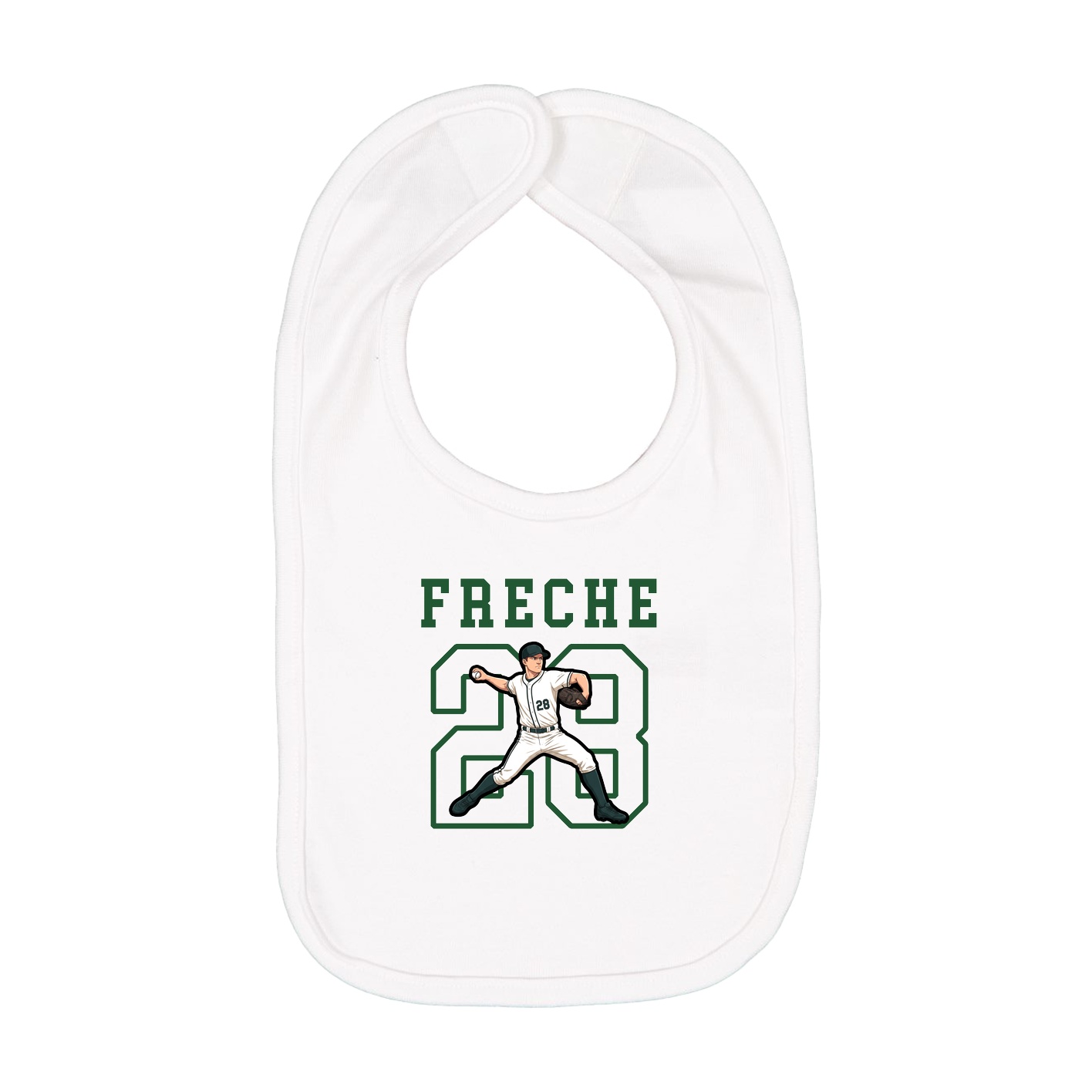 Infant Bib — Shirsey in White