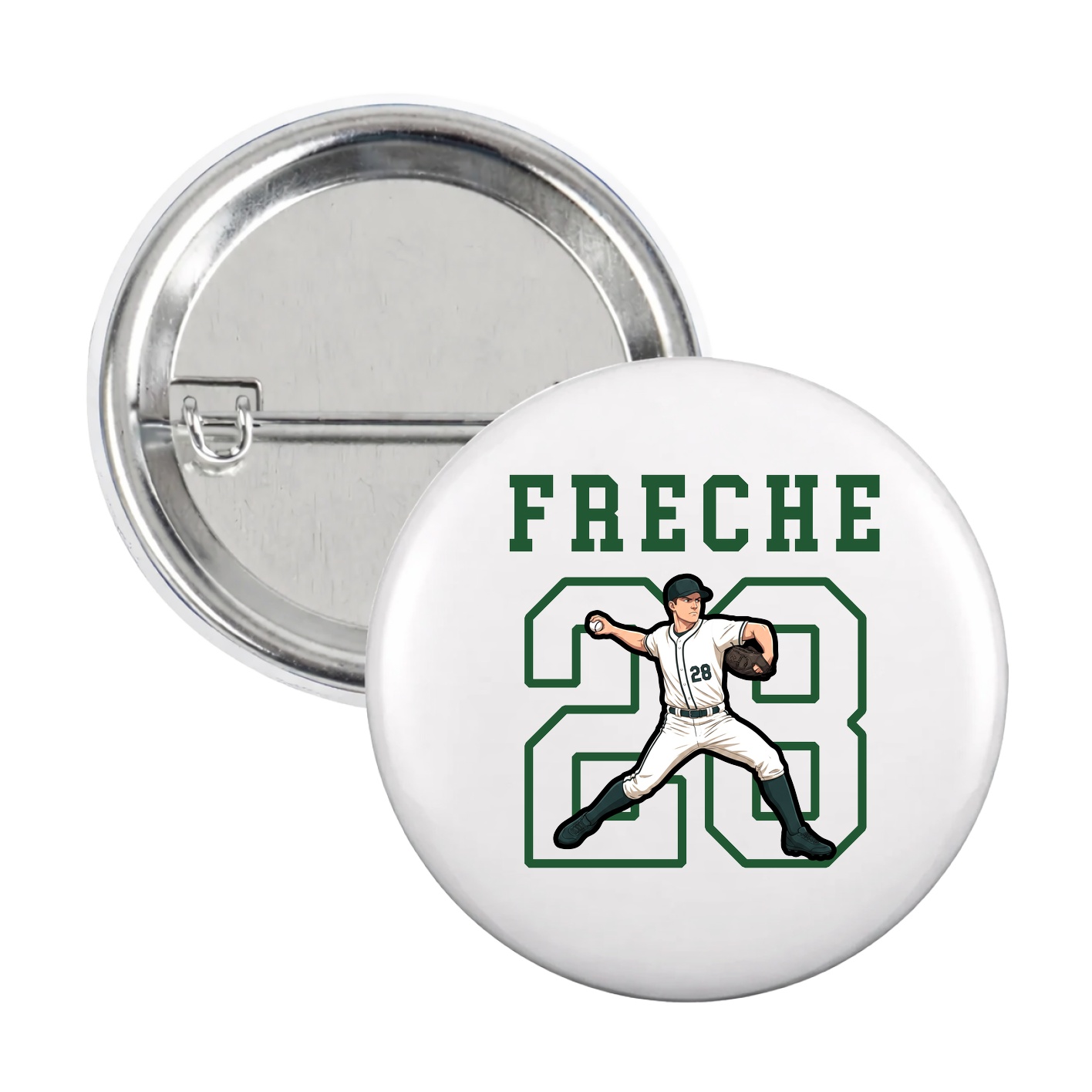Game Day Button — Shirsey in White