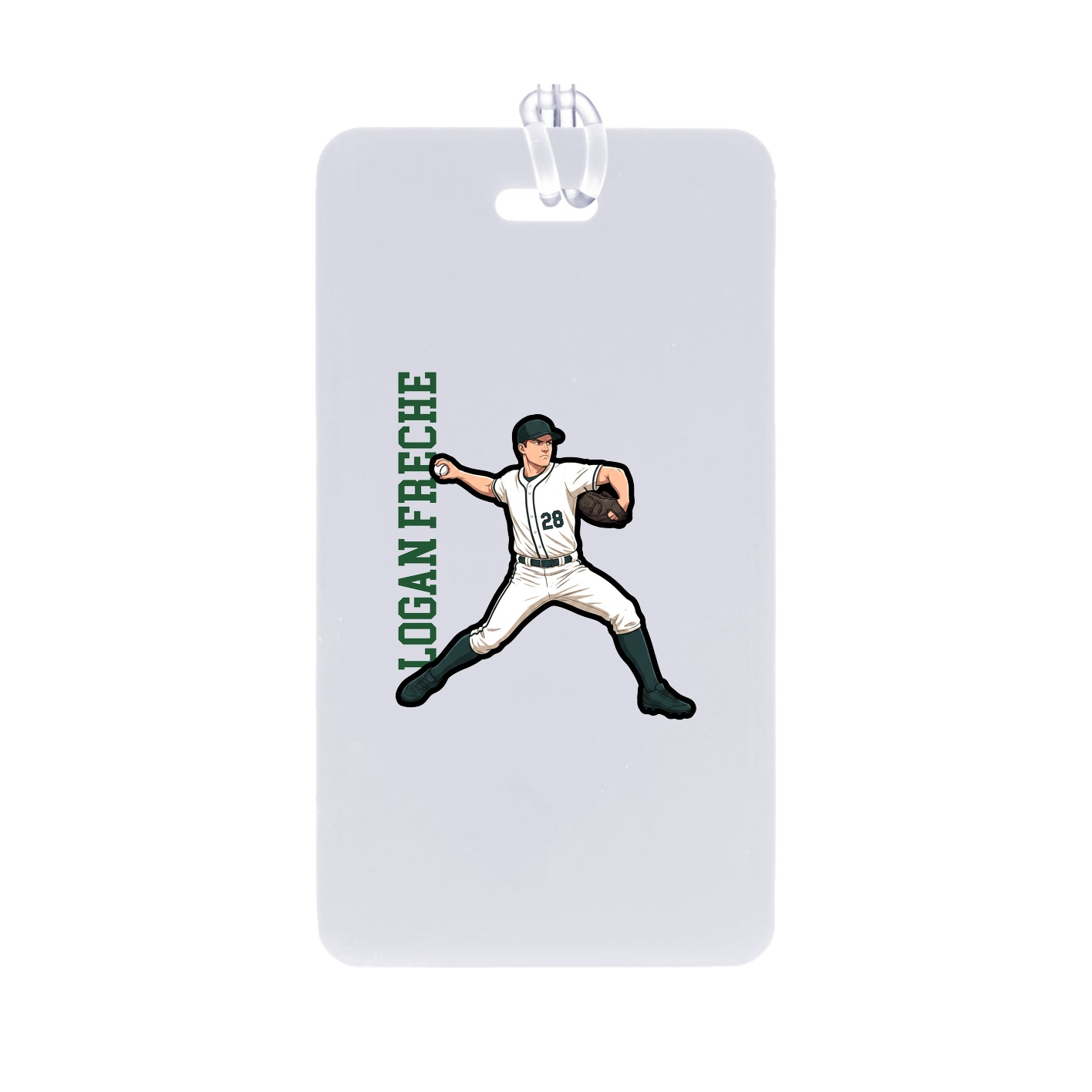 Bag Tag — Name Vertical in Classic