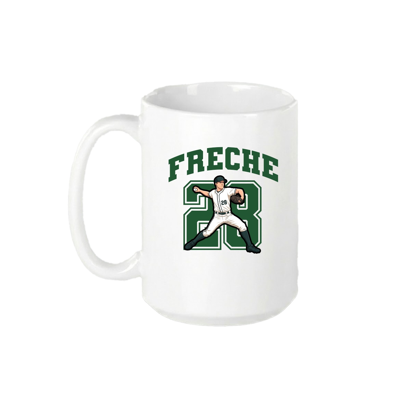15oz Coffee Mug — Number in White