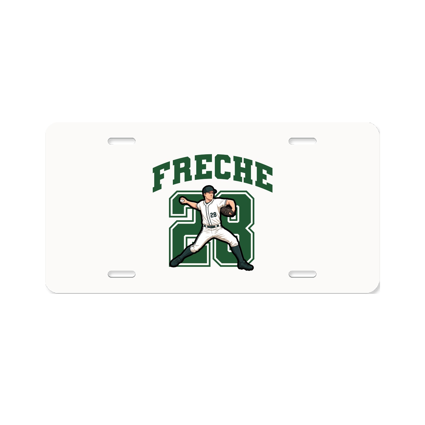 License Plate — Number in Classic
