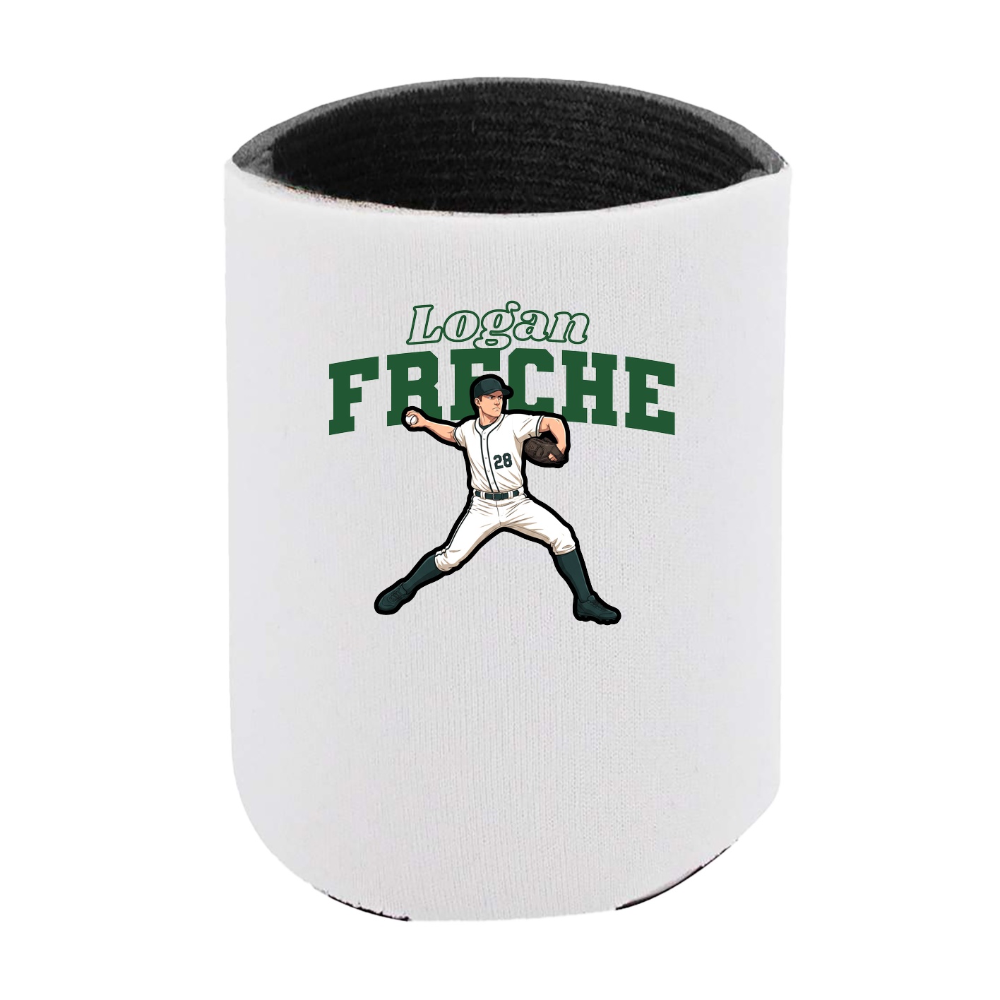 Can Holder — Name Arch in White