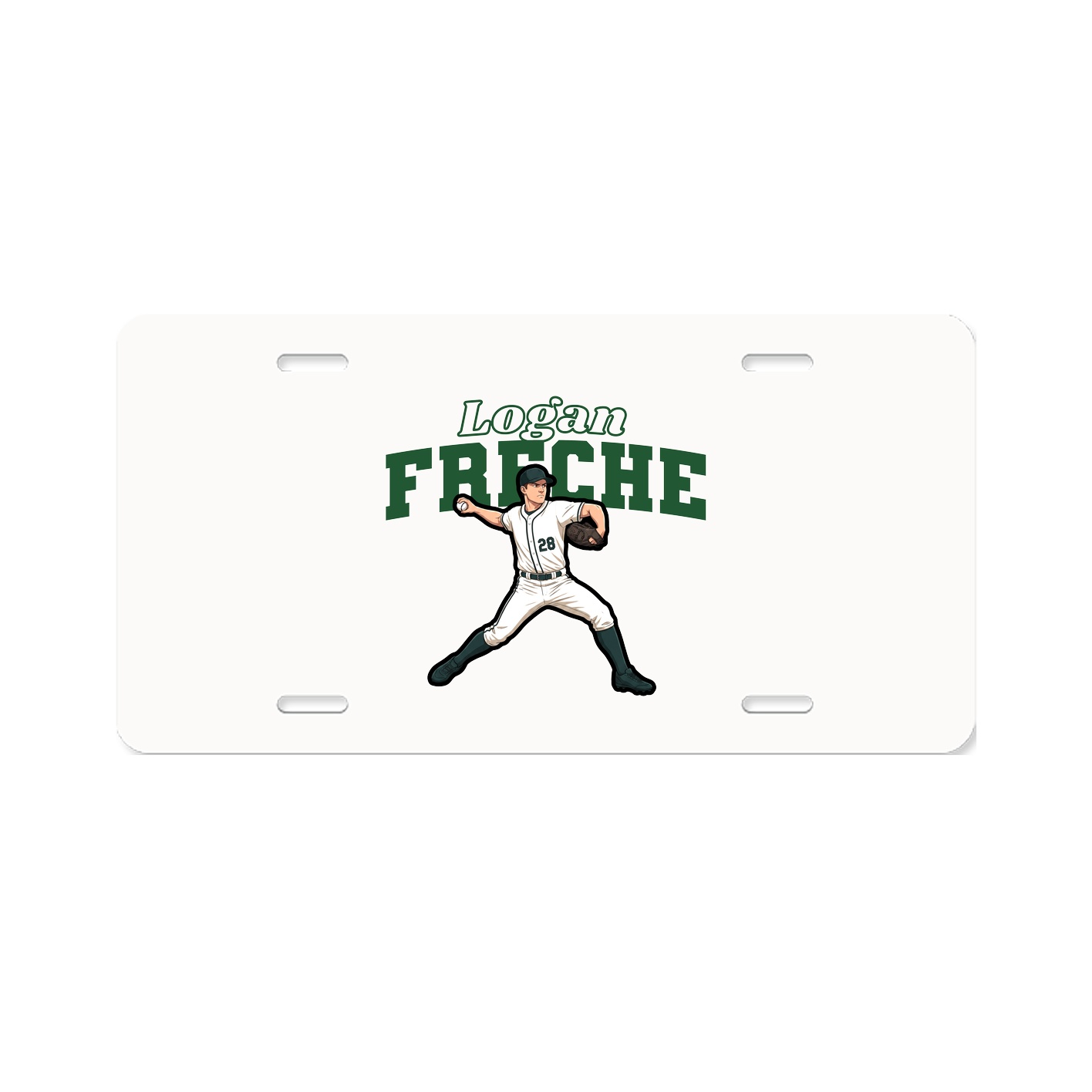 License Plate — Name Arch in Classic
