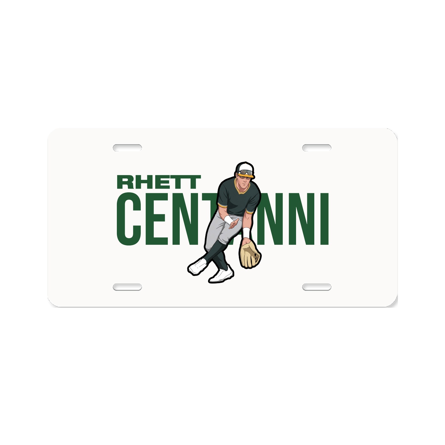 License Plate — Player Name in Classic