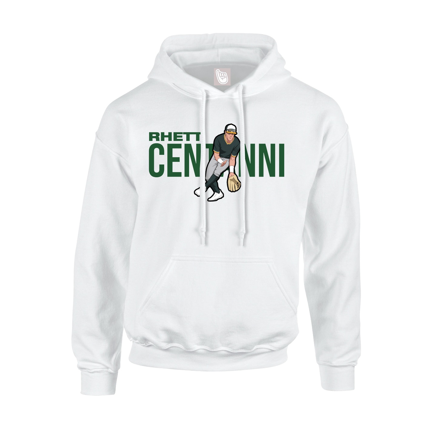 Youth Hoodie — Player Name in White