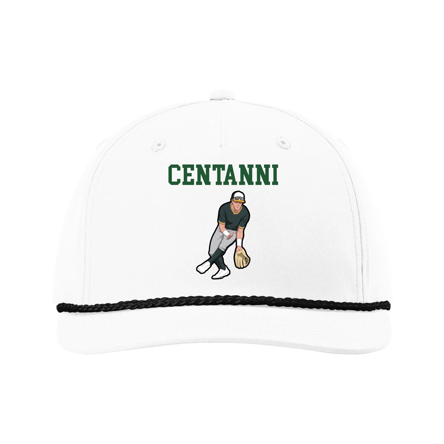 Five-Panel Classic Rope Cap — Shirsey in White