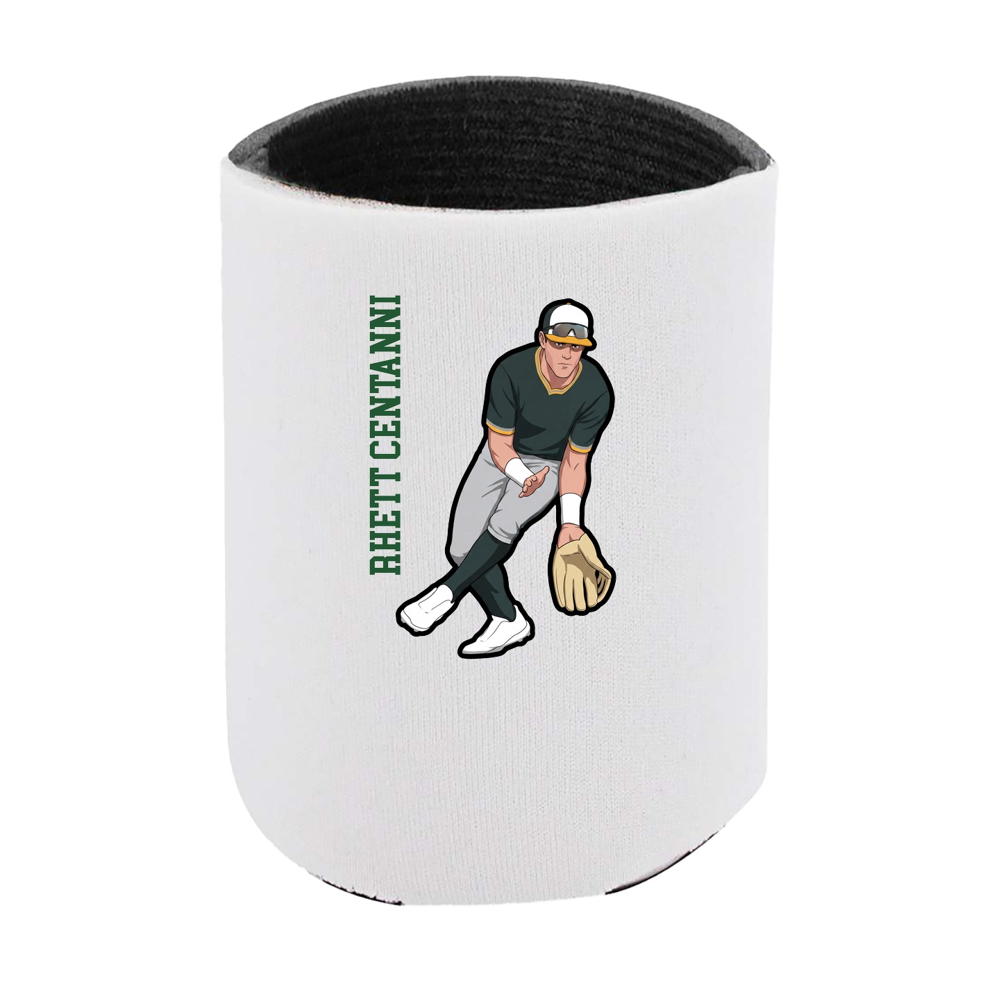 Can Holder — Name Vertical in White