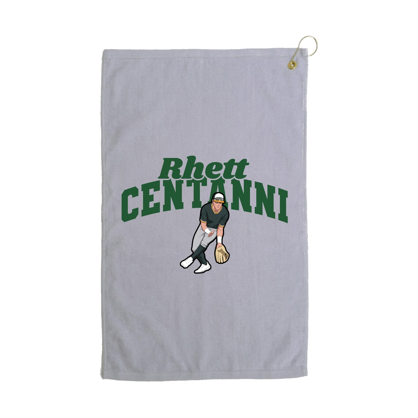 Golf Towel — Signature Arch in Grey