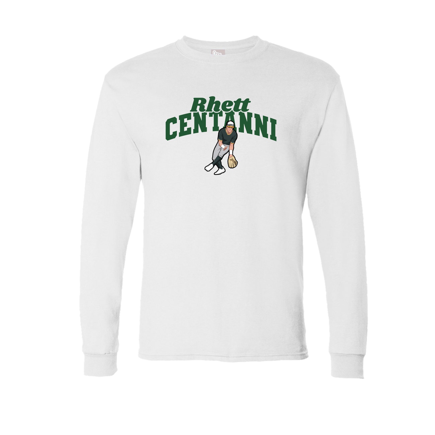 Long Sleeve Tee — Signature Arch in White