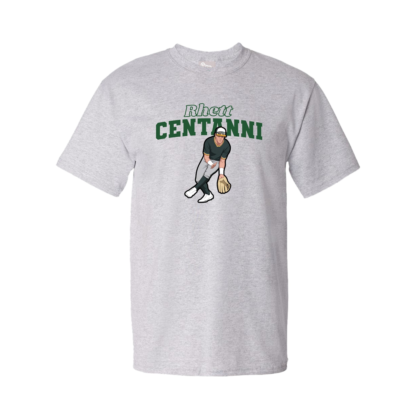 Youth Tee — Name Arch in Grey